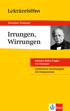 Klett Lektürehilfen Theodor Fontane, Irrungen, Wirrungen von Bengel,  Michael