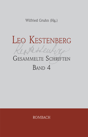 Leo Kestenberg Gesammelte Schriften von Gruhn,  Wilfried