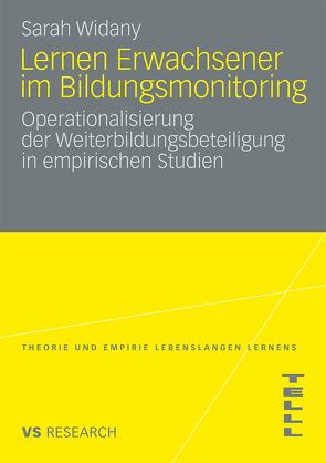 Lernen Erwachsener im Bildungsmonitoring von Widany,  Sarah