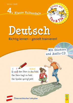 Lernen mit Teo und Tia Deutsch – 4. Klasse Volksschule mit CD von Mueller,  Verena, Seelmann,  Cornelia, Stoifl,  Erika