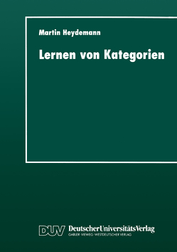 Lernen von Kategorien von Heydemann,  Martin