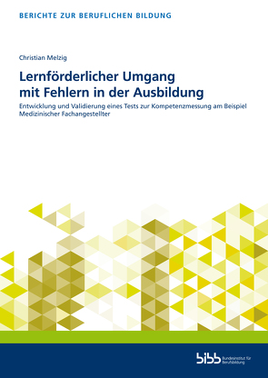 Lernförderlicher Umgang mit Fehlern in der Ausbildung von Melzig,  Christian