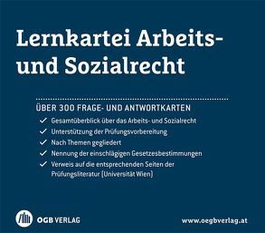 Lernkartei Arbeits- und Sozialrecht von Dullinger,  Thomas, Trinko,  Michael