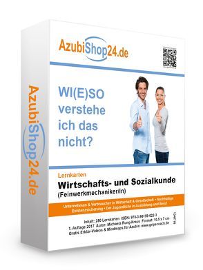 Lernkarten Wiso Wirtschafts- und Sozialkunde Feinwerkmechaniker / Feinwerkmechanikerin Prüfungsvorbereitung Wiso Prüfung von Rung-Kraus,  Michaela