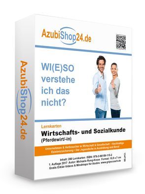 Lernkarten Wiso Wirtschafts- und Sozialkunde Pferdewirt /in Prüfungsvorbereitung Wiso Prüfung von Rung-Kraus,  Michaela