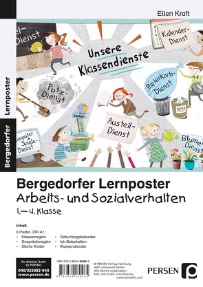 Lernposter Arbeits- und Sozialverhalten 1.-4. Kl. von Kraft,  Ellen