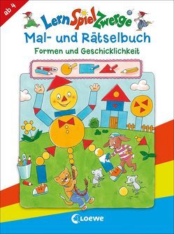 LernSpielZwerge – Mal- und Rätselbuch – Formen und Geschicklichkeit von Labuch,  Kristin