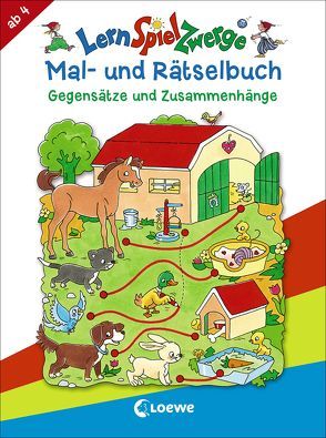 LernSpielZwerge – Mal- und Rätselbuch – Gegensätze und Zusammenhänge von Labuch,  Kristin