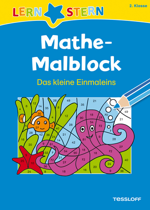 LERNSTERN Mathe-Malblock 2. Klasse. Das kleine Einmaleins von Blendinger,  Johannes, Schwertführer,  Sabine