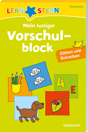 LERNSTERN Mein lustiger Vorschulblock. Zählen und Schreiben ab 4 Jahren von Haller,  Ute