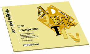 Lernziel Adjektiv – Lösungskarten von Bösch,  Ernst, Hutter,  Willy