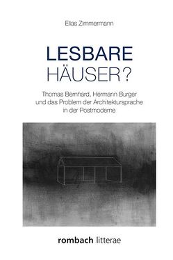 Lesbare Häuser? von Zimmermann,  Elias