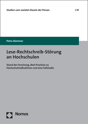 Lese-Rechtschreib-Störung an Hochschulen von Stemmer,  Petra