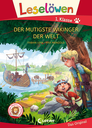 Leselöwen 1. Klasse – Der mutigste Wikinger der Welt (Großbuchstabenausgabe) von Lenk,  Fabian, Meinzold,  Max