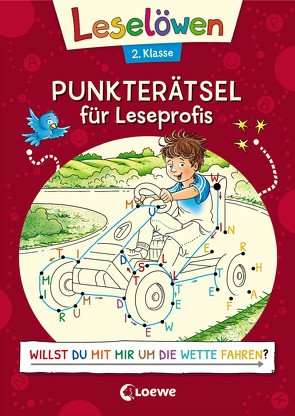 Leselöwen Punkterätsel für Leseprofis – 2. Klasse (Rot) von Lohr,  Stefan