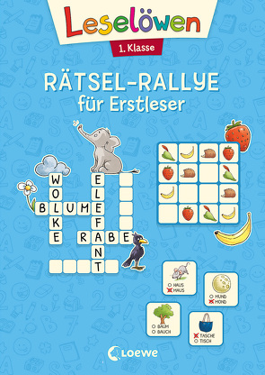 Leselöwen Rätsel-Rallye für Erstleser – 1. Klasse (Hellblau) von Rupp,  Dominik, Wittenburg,  Christiane