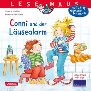 LESEMAUS 23: Conni und der Läusealarm von Schneider,  Liane, Steinhauer,  Annette