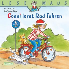 LESEMAUS: Conni lernt Rad fahren von Schneider,  Liane, Wenzel-Bürger,  Eva