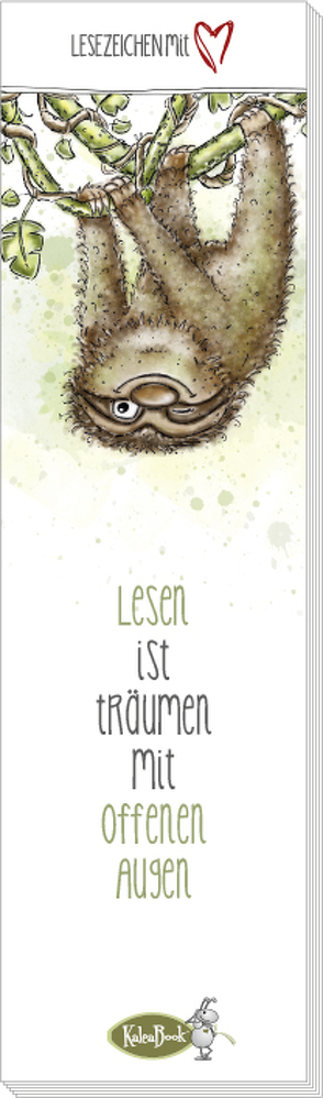 Lesen ist Träumen mit offenen Augen (Lesezeichenblock) von Kauer,  Daniel, Kauer,  Jacqueline