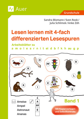 Lesen lernen mit 4-fach differenzierten Lesespuren von Blomann,  S., Rook,  S., Schlimok,  J., Zöh,  A.