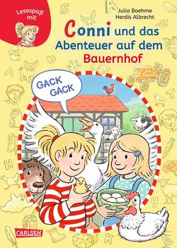 Lesen lernen mit Conni: Conni und das Abenteuer auf dem Bauernhof von Albrecht,  Herdis, Boehme,  Julia