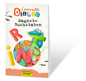 Leseratte Otilie. Magnet-Buchstaben von Rauers,  Wiebke