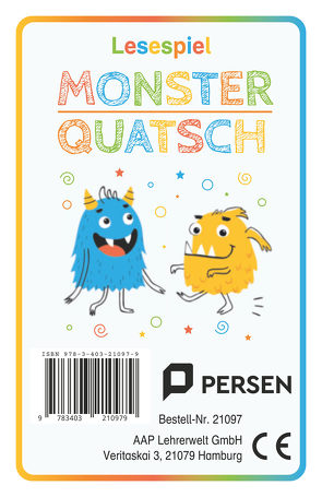 Lesespiel Monster-Quatsch von Stadelmeier,  Janet