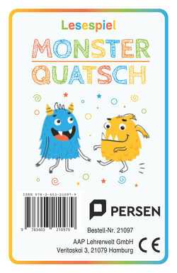 Lesespiel Monster-Quatsch von Stadelmeier,  Janet