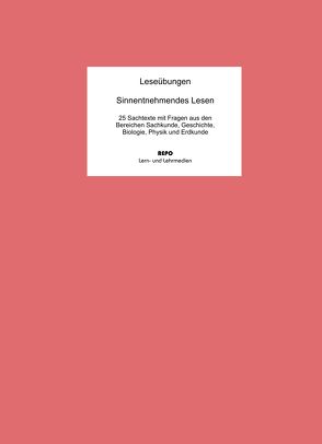 Leseübungen – Sinnentnehmendes Lesen von Pompe,  Martin, Regendantz,  Ralf