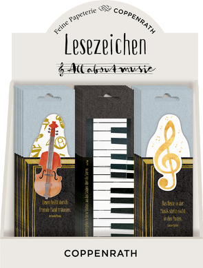 Lesezeichen mit Botschaft – All about music von Ebbert,  Leonie, Sander,  Gesa