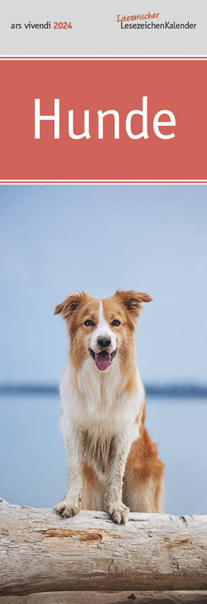 Lesezeichenkalender Hunde 2024