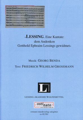 „LESSING. Eine Kantate: dem Andenken Gotthold Ephraim Lessings gewidmet“ von Elsner,  Winfried, Fechner,  Jörg-Ulrich