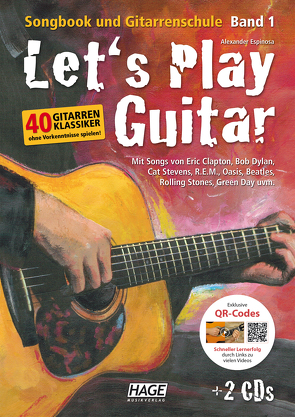 Let’s Play Guitar – Band 1 mit 2 CDs und QR-Codes von Espinosa,  Alexander