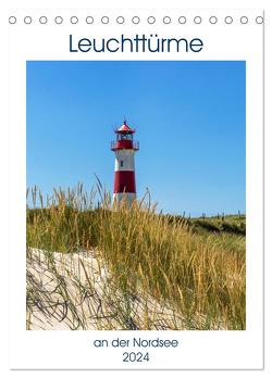 Leuchttürme an der Nordsee (Tischkalender 2024 DIN A5 hoch), CALVENDO Monatskalender von Dreegmeyer,  Andrea