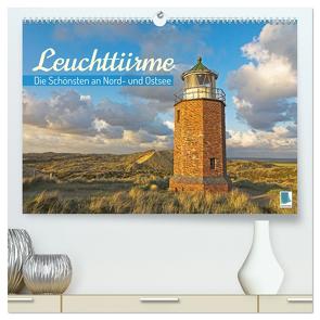 Leuchttürme: Die Schönsten an Nord- und Ostsee (hochwertiger Premium Wandkalender 2024 DIN A2 quer), Kunstdruck in Hochglanz von CALVENDO,  CALVENDO