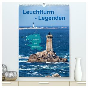 Leuchtturm-Legenden im Westen der Bretagne (hochwertiger Premium Wandkalender 2024 DIN A2 hoch), Kunstdruck in Hochglanz von Benoît,  Etienne