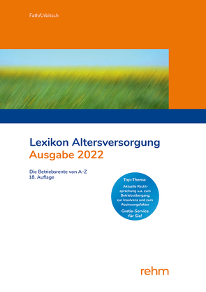 Lexikon Altersversorgung 2022 von Fath,  Ralf, Urbitsch,  Christian