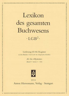 Lexikon des gesamten Buchwesens