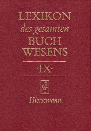 Lexikon des gesamten Buchwesens von Pflug,  Günther