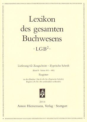 Lexikon des gesamten Buchwesens