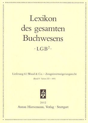 Lexikon des gesamten Buchwesens