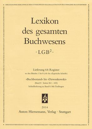 Lexikon des gesamten Buchwesens