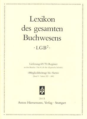 Lexikon des gesamten Buchwesens