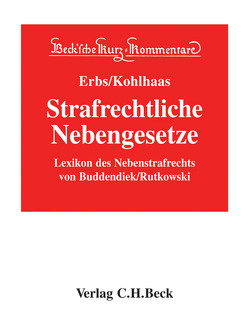 Lexikon des Nebenstrafrechts von Buddendiek,  Hans, Göhler,  Erich, Lenzen,  Karl, Rutkowski,  Jörg