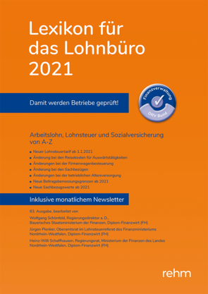 Lexikon für das Lohnbüro 2021 (E-Book PDF) von Plenker,  Jürgen, Schaffhausen,  Heinz-Willi, Schönfeld,  Wolfgang