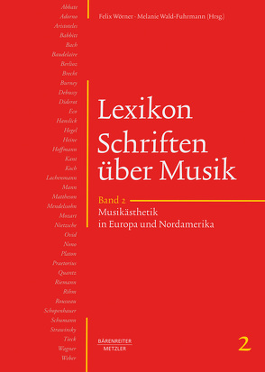 Lexikon Schriften über Musik, Band 2: Musikästhetik in Europa und Nordamerika von Wald-Fuhrmann,  Melanie, Woerner,  Felix