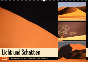 Licht und Schatten – Kunstwerke aus Sand in der Namib (Wandkalender 2021 DIN A2 quer) von und Michael Herzog,  Yvonne