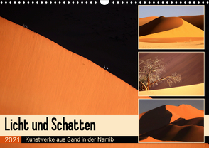 Licht und Schatten – Kunstwerke aus Sand in der Namib (Wandkalender 2021 DIN A3 quer) von und Michael Herzog,  Yvonne