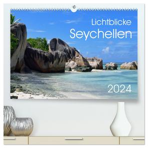 Lichtblicke – Seychellen (hochwertiger Premium Wandkalender 2024 DIN A2 quer), Kunstdruck in Hochglanz von Bade,  Uwe