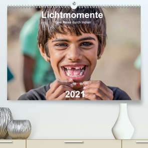 Lichtmomente – Eine Reise durch Indien (Premium, hochwertiger DIN A2 Wandkalender 2021, Kunstdruck in Hochglanz) von Kraft,  Saskia